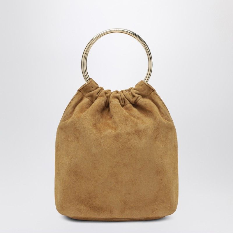 Prada Prada Mini Bucket Bag In Cinnamon Suede Size ONE SIZE - 2 Thumbnail