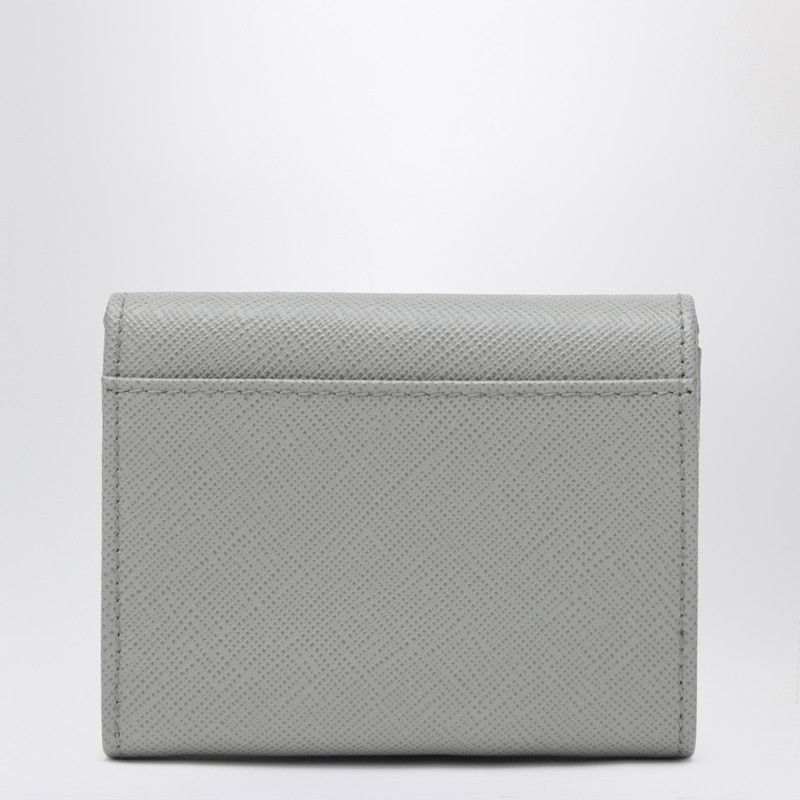 Prada Prada Light Gray Small Saffiano Wallet Size ONE SIZE - 2 Thumbnail