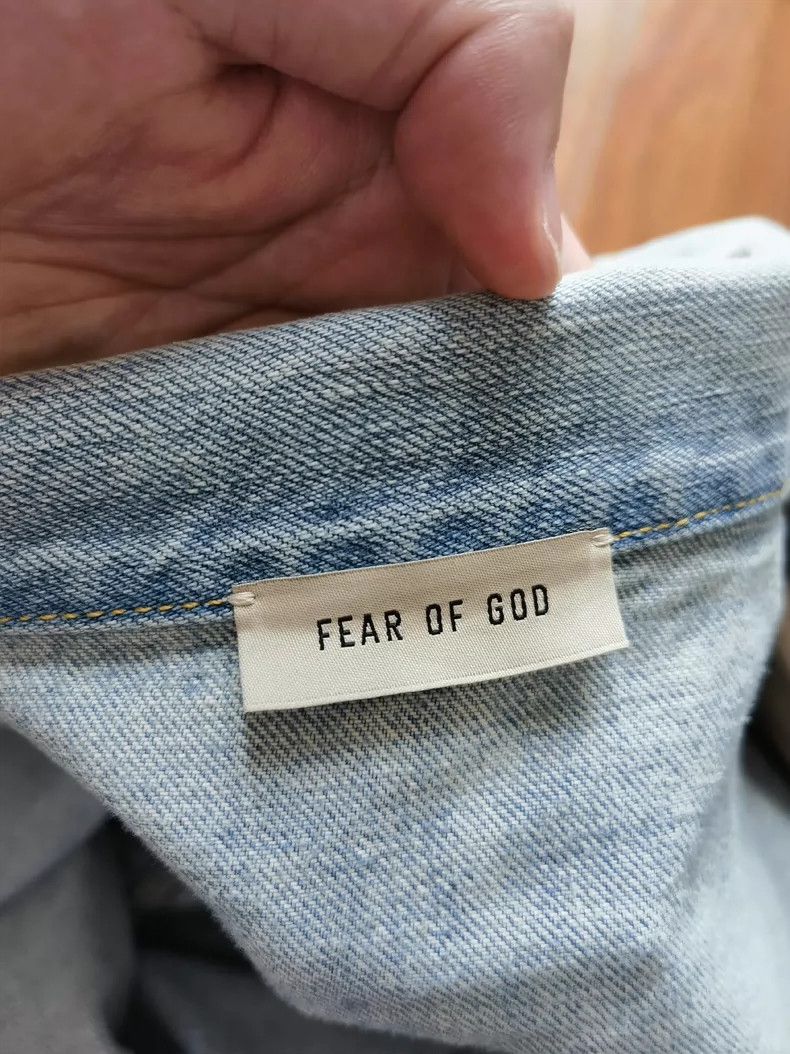 Fear of God Fear of God 8th Blue Denim Jacket - dmc Size US XL / EU 56 / 4 - 7 Thumbnail