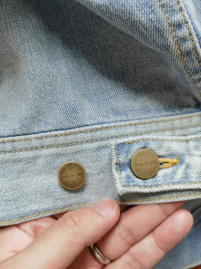 Fear of God Fear of God 8th Blue Denim Jacket - dmc Size US XL / EU 56 / 4 - 6 Thumbnail