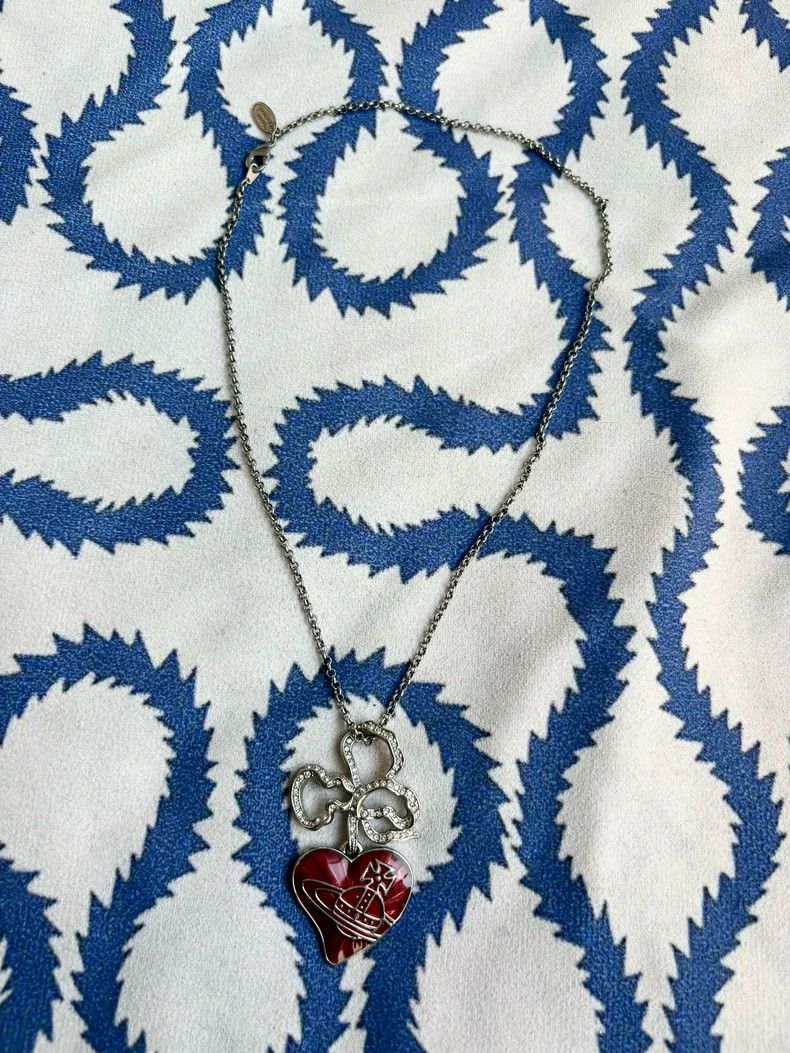 Vivienne Westwood Vivienne Westwood 2009 Red Heart Saturn Necklace - dmc Size ONE SIZE - 3 Thumbnail
