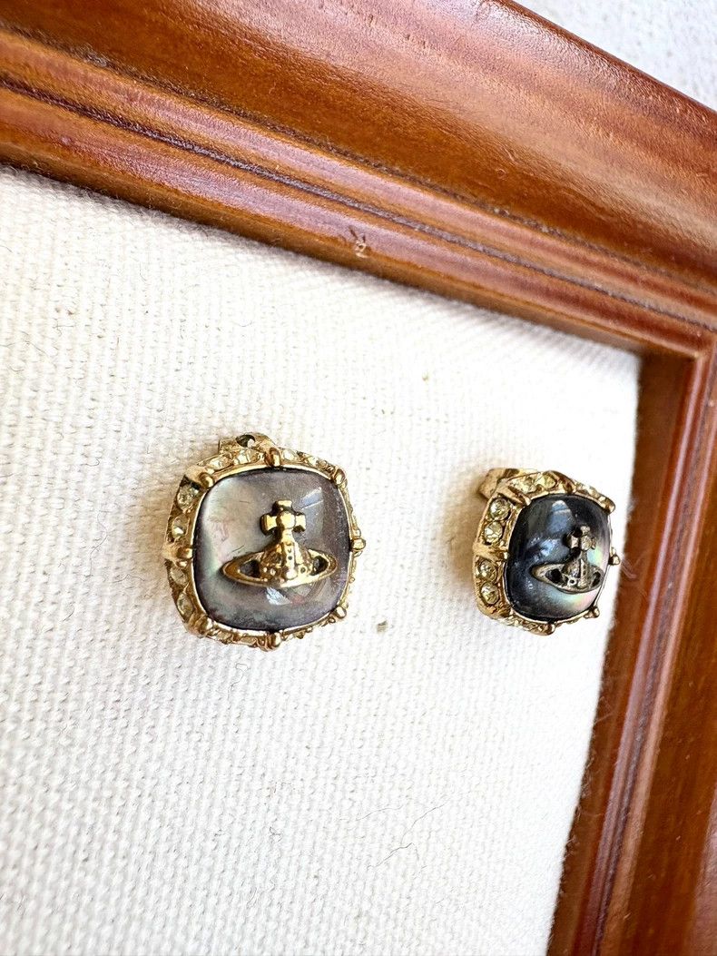 Vivienne Westwood Vivienne Westwood Vintage Moonstone Earrings - dmc Size ONE SIZE - 4 Thumbnail