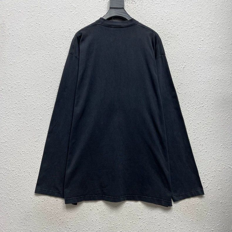 Balenciaga Black Boomerang Embroidered Sweatshirt - dmc