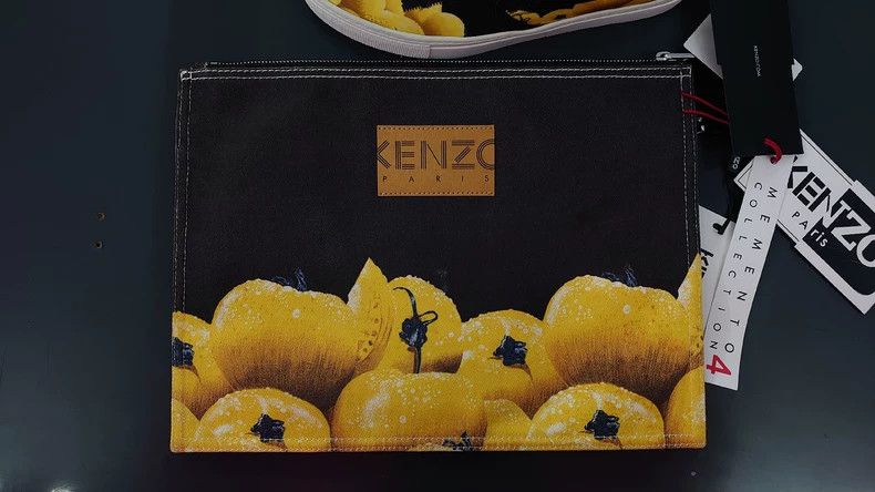 Kenzo Kenzo Handbag with Yellow Pattern - dmc Size ONE SIZE - 4 Thumbnail