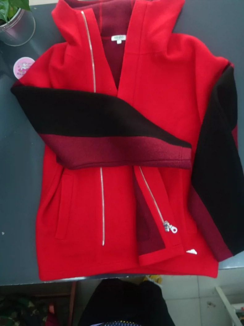Kenzo Kenzo Red Wool Blend Jacket - dmc Size US S / EU 44-46 / 1 - 2 Thumbnail