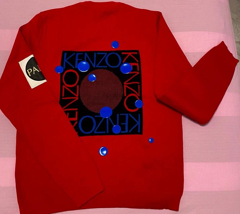 Kenzo Kenzo Red Sweatshirt with Dot Print - dmc Size M / US 6-8 / IT 42-44 - 4 Thumbnail