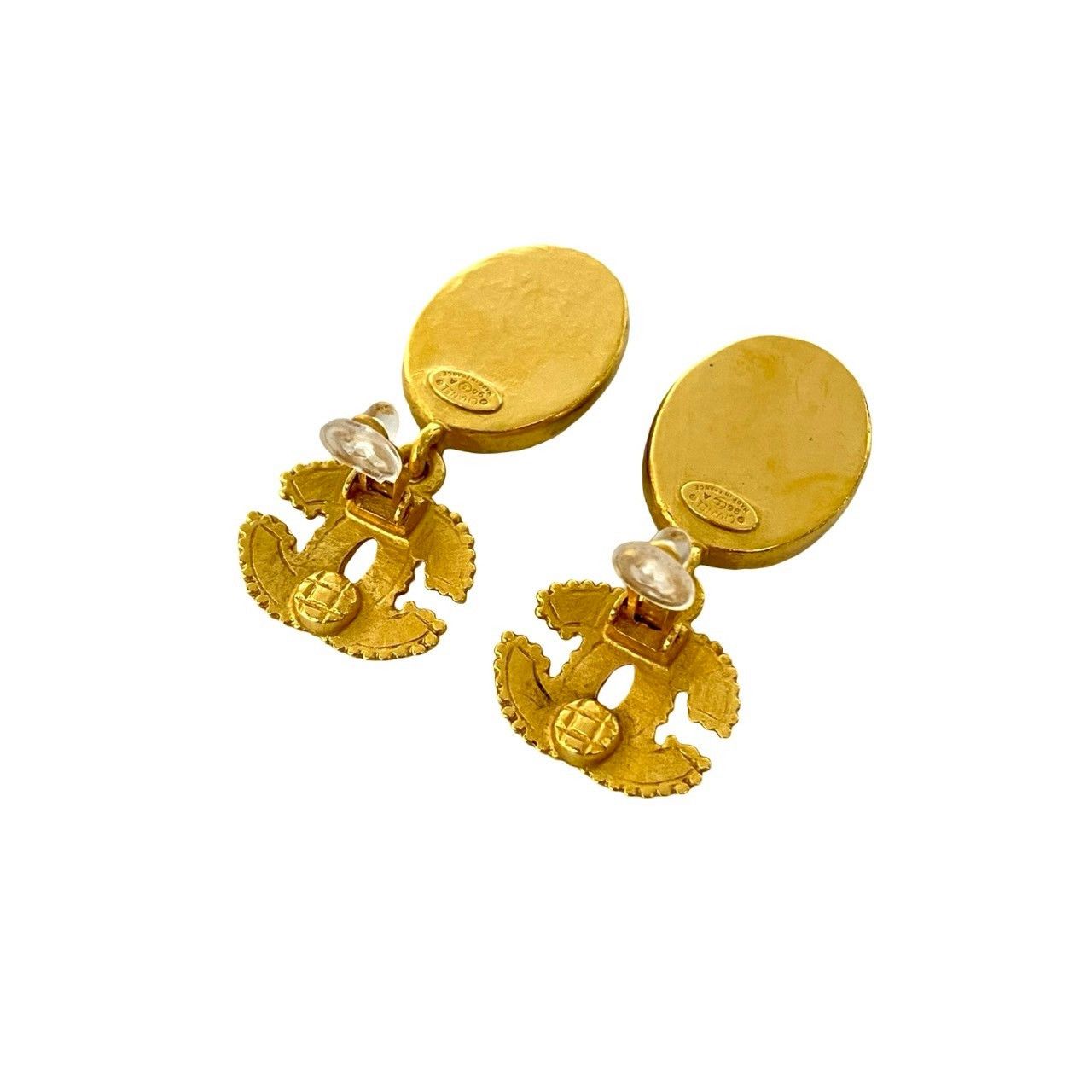 Chanel Chanel Chanel Earrings Metal Earrings 96A DUTY FREE for USA Size ONE SIZE - 7 Thumbnail