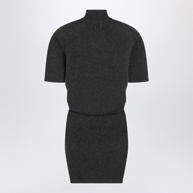 Jacquemus Jacquemus Dark Grey Wool And Cashmere Dress Size M / US 6-8 / IT 42-44 - 2 Thumbnail