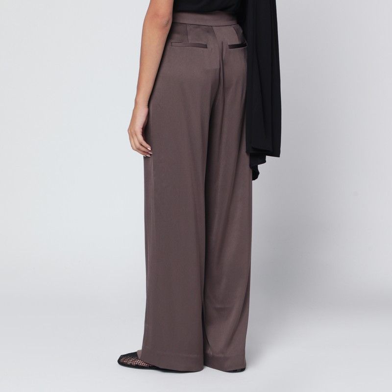 Simkhai Simkhai Kyra Trousers In Chocolate Satin Size 28" / US 6 / IT 42 - 2 Thumbnail