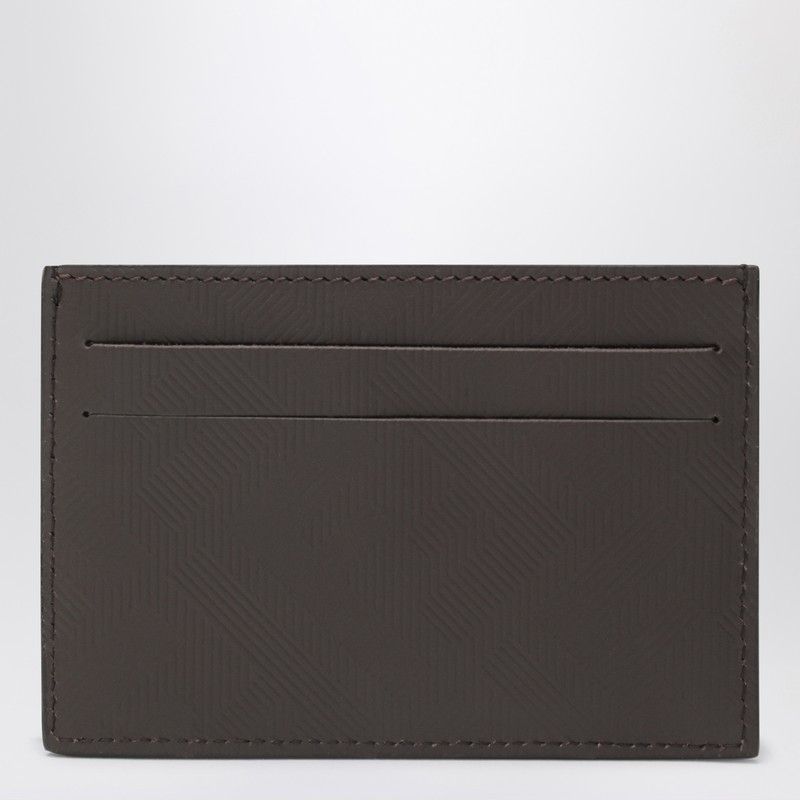 Fendi Fendi Brown Slim Leather Shadow Card Holder Size ONE SIZE - 2 Thumbnail