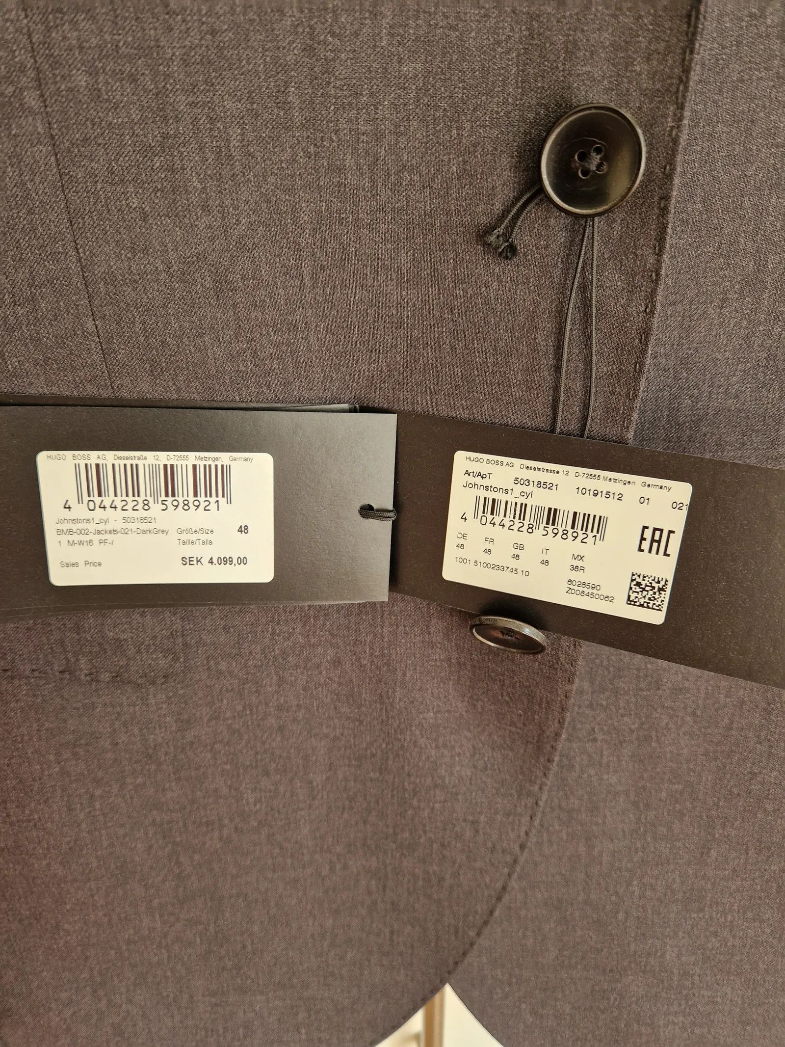 Hugo Boss Hugo Boss Guabello Suit Size 40R - 2 Thumbnail