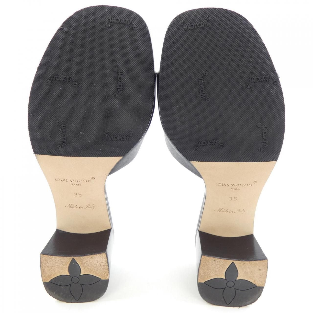 Louis Vuitton Louis Vuitton Louis Vuitton LV Mare Line Calf Leather Sandals Leather Shoes DUTY FREE for USA Size ONE SIZE - 4 Thumbnail