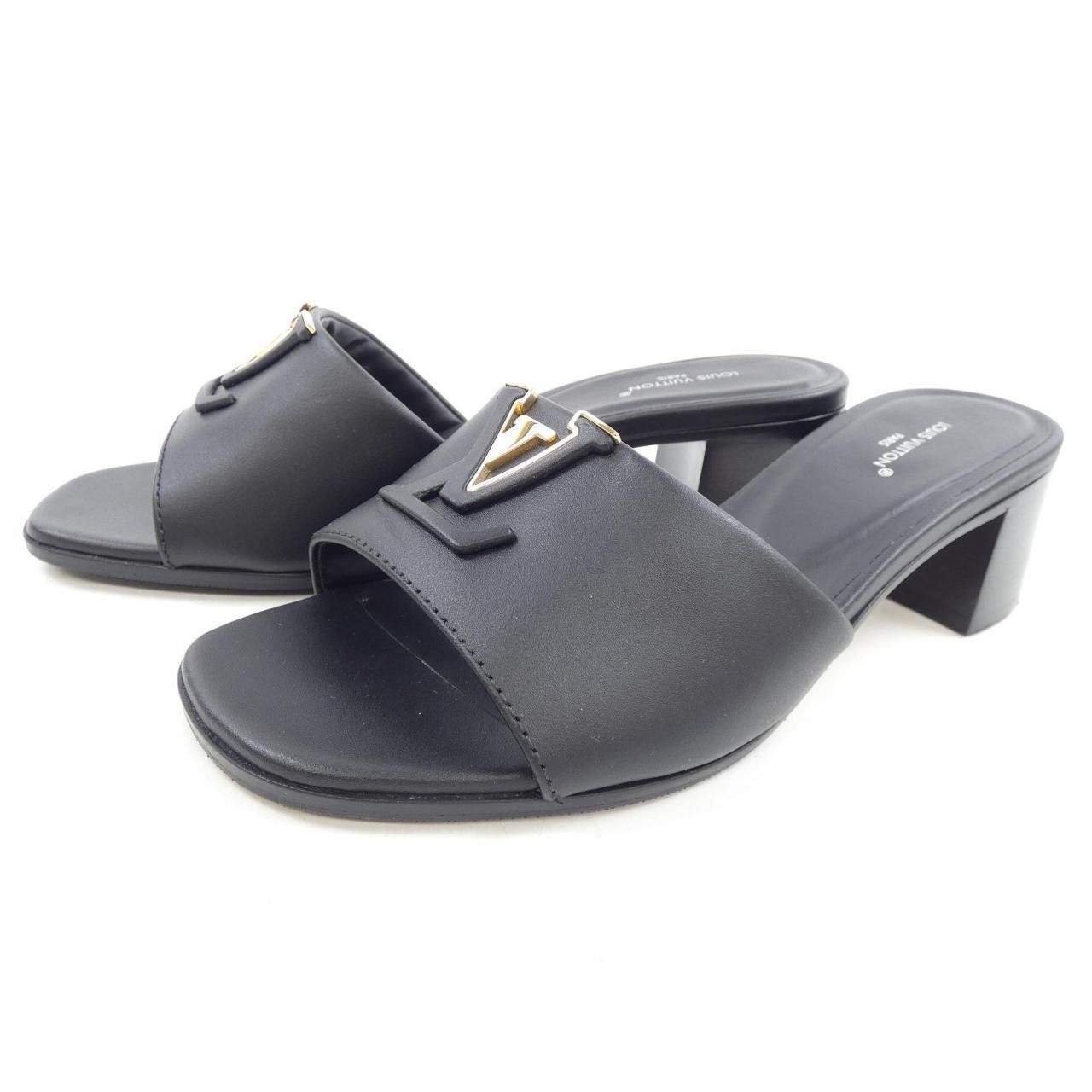 Louis Vuitton Louis Vuitton Louis Vuitton LV Mare Line Calf Leather Sandals Leather Shoes DUTY FREE for USA Size ONE SIZE - 3 Thumbnail