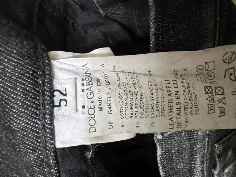 Dolce & Gabbana Dolce & Gabbana Men's Black Distressed Jeans-yf Size US 36 / EU 52 - 6 Thumbnail