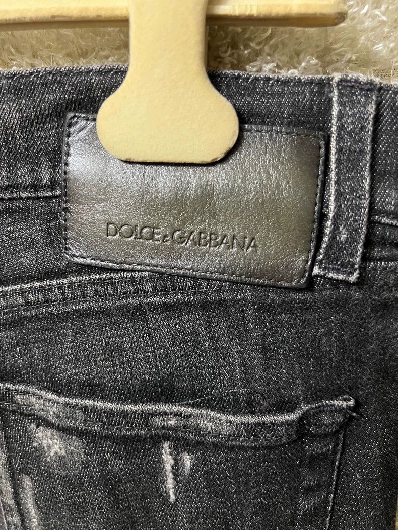Dolce & Gabbana Dolce & Gabbana Men's Black Distressed Jeans-yf Size US 36 / EU 52 - 5 Thumbnail