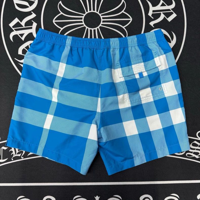 Burberry Burberry Blue White Checkered Shorts-yf Size US 36 / EU 52 - 2 Thumbnail