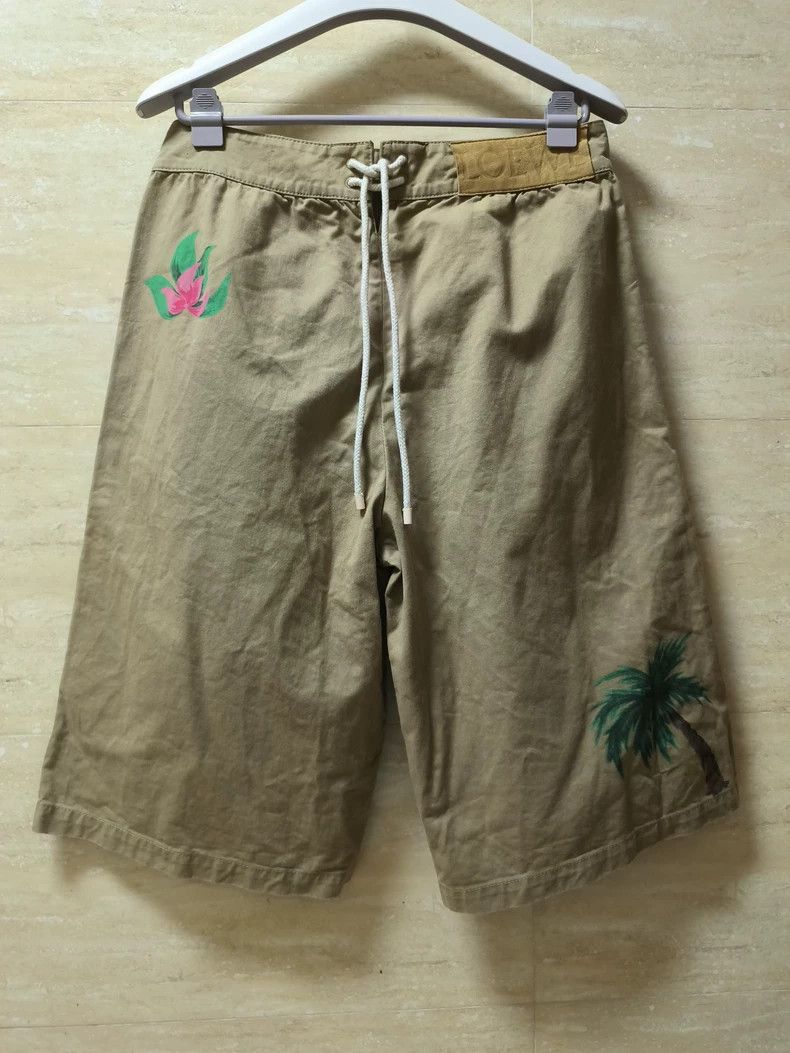 Loewe LOEWE Hand-painted Lion Print Shorts-yf Size US 38 / EU 54 - 2 Thumbnail