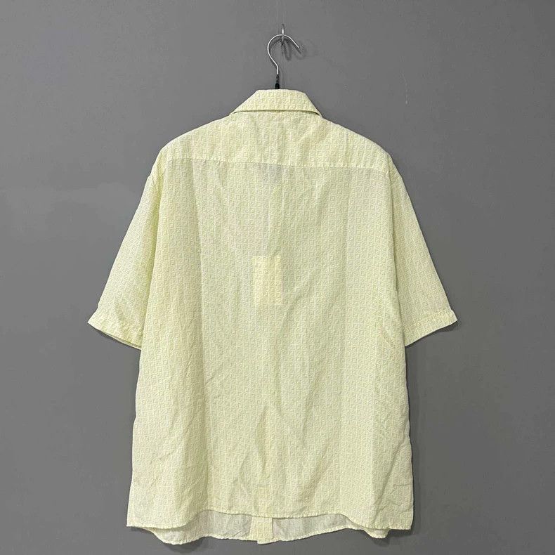Fendi Fendi Light Green Logo Short Sleeve Shirt-yf Size US M / EU 48-50 / 2 - 3 Thumbnail