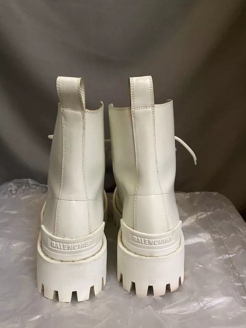 Balenciaga Balenciaga Strike White Platform Boots-yf Size US 6 / EU 39 - 4 Thumbnail