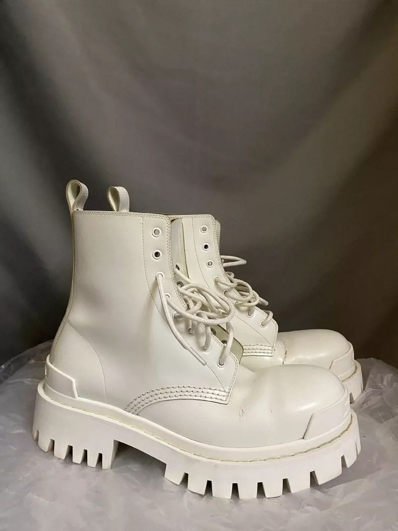 Balenciaga Balenciaga Strike White Platform Boots-yf Size US 6 / EU 39 - 2 Thumbnail
