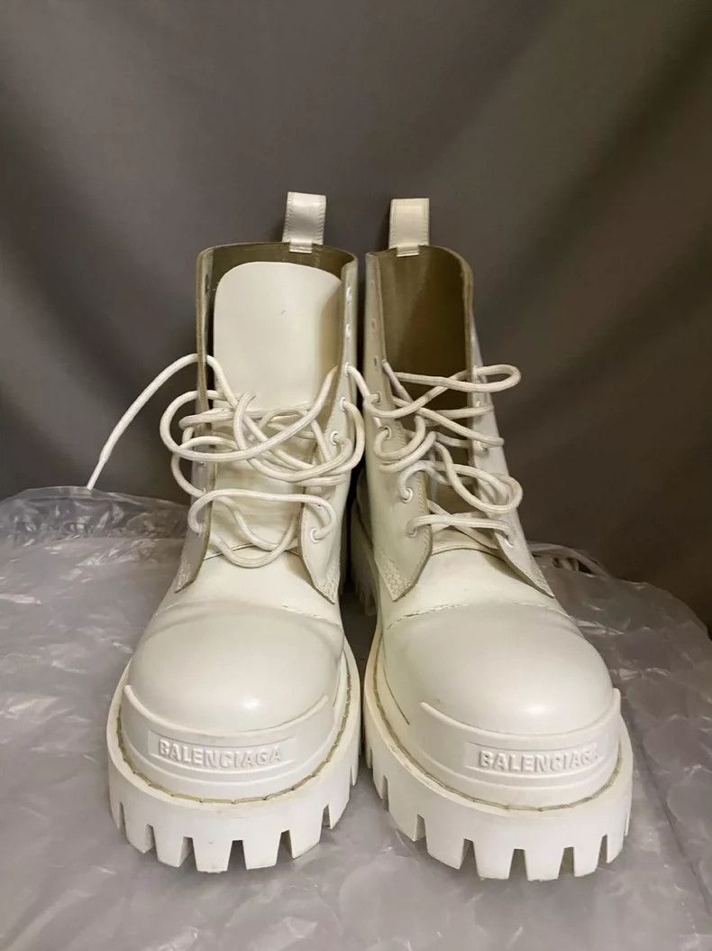 Balenciaga Balenciaga Strike White Platform Boots-yf Size US 6 / EU 39 - 3 Thumbnail