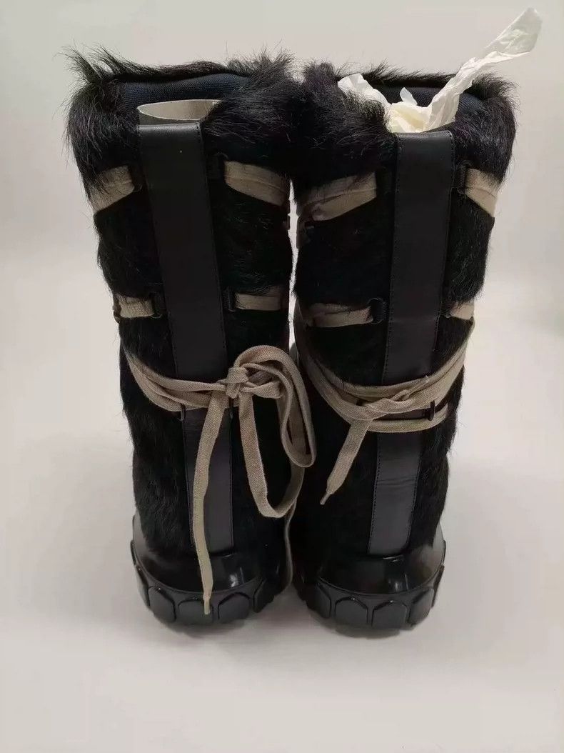 Rick Owens Rick Owens Lunar Strappy Horsehair Boots-yf Size US 8 / EU 41 - 3 Thumbnail