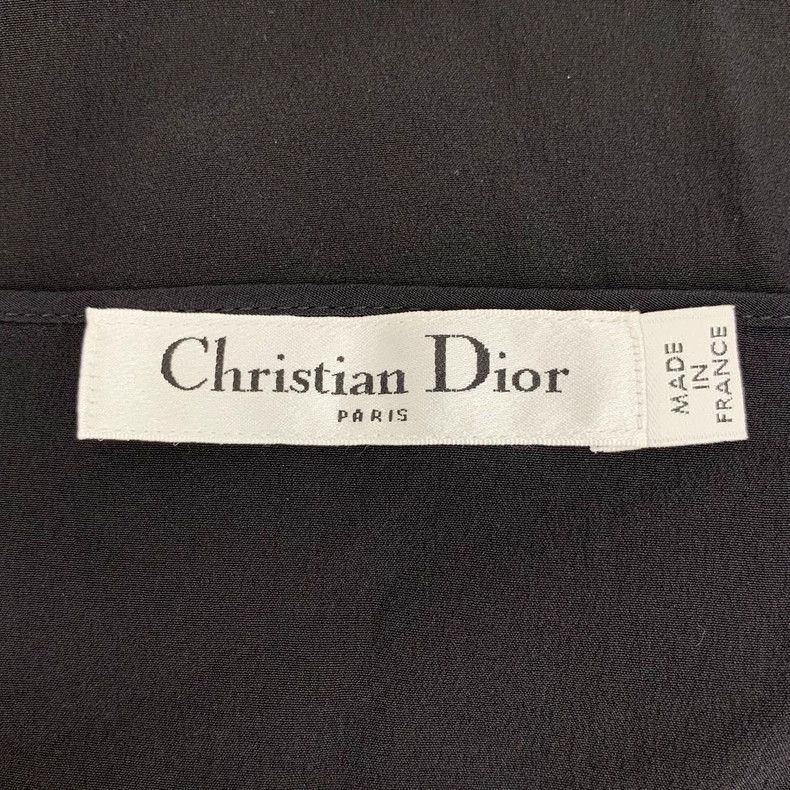 Dior Dior Black Embroidered Silk Mesh Dress-yf Size US 30 / EU 46 - 6 Thumbnail