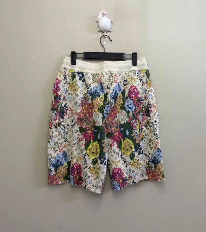 Louis Vuitton Louis Vuitton Floral Logo Knit Shorts-yf Size US 34 / EU 50 - 4 Thumbnail