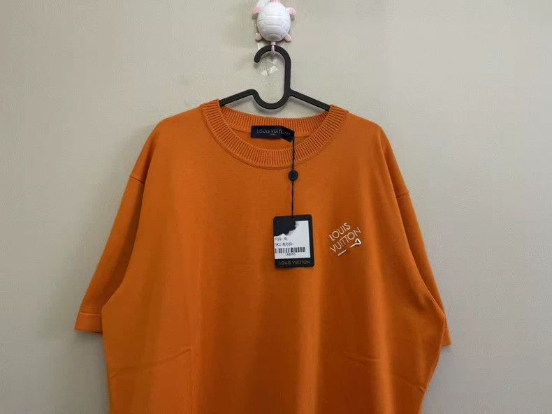 Louis Vuitton Louis Vuitton Orange Embroidered Short Sleeve-yf Size US L / EU 52-54 / 3 - 2 Thumbnail