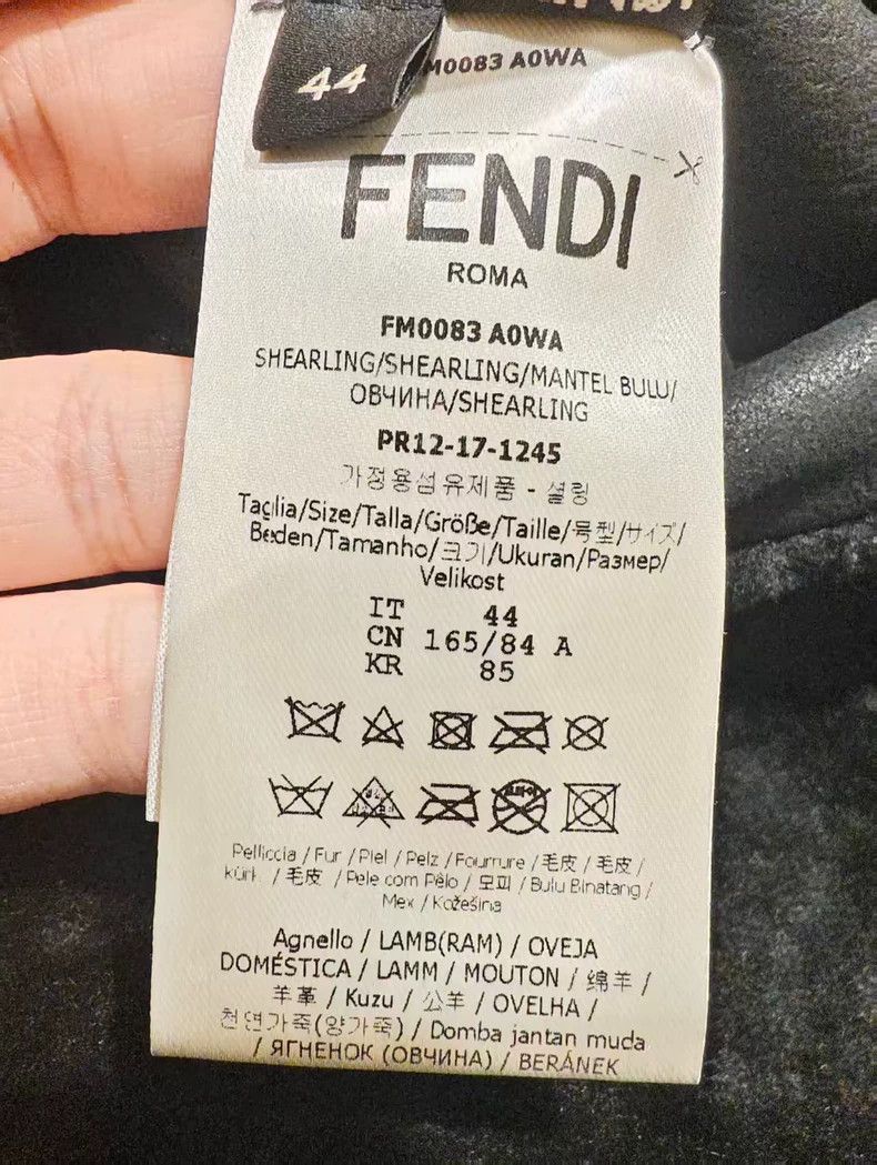 Fendi Fendi Black Fur Embossed Zip Jacket-yf Size US M / EU 48-50 / 2 - 6 Thumbnail