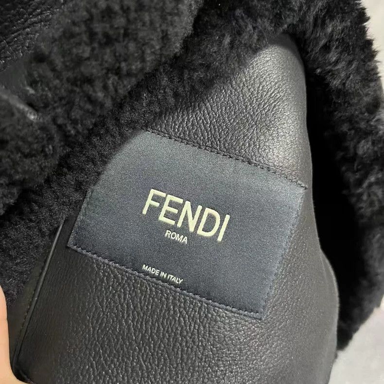 Fendi Fendi Black Fur Embossed Zip Jacket-yf Size US M / EU 48-50 / 2 - 4 Thumbnail