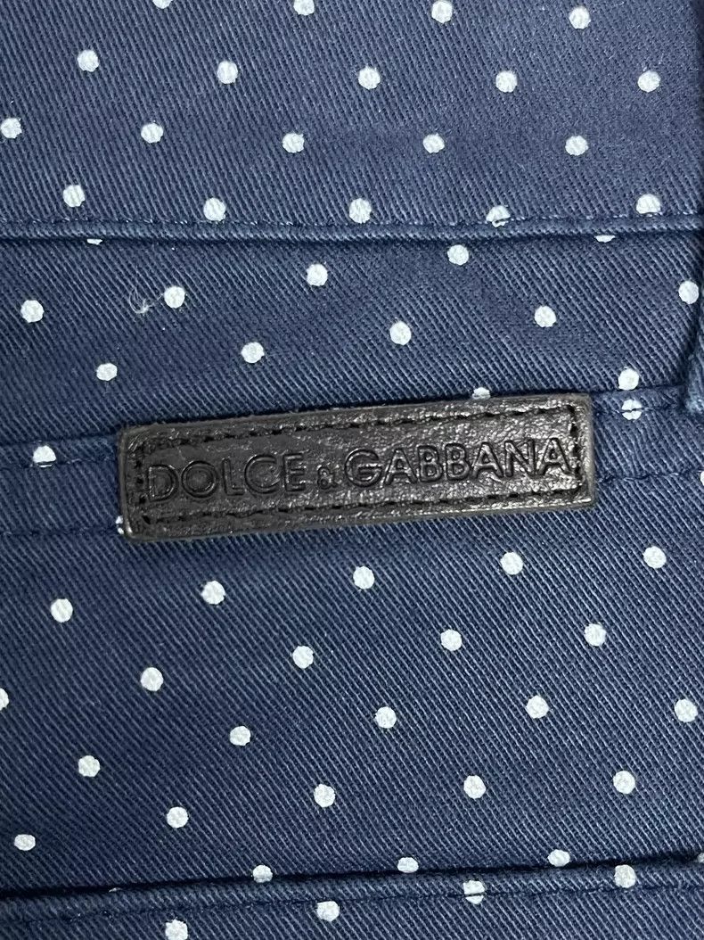 Dolce & Gabbana Dolce&Gabbana Blue Polka Dot Jeans-yf Size US 32 / EU 48 - 3 Thumbnail