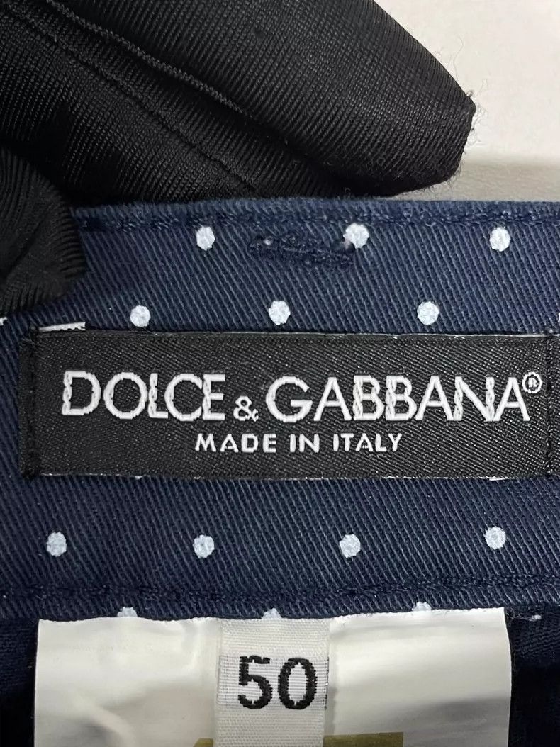 Dolce & Gabbana Dolce&Gabbana Blue Polka Dot Jeans-yf Size US 32 / EU 48 - 4 Thumbnail