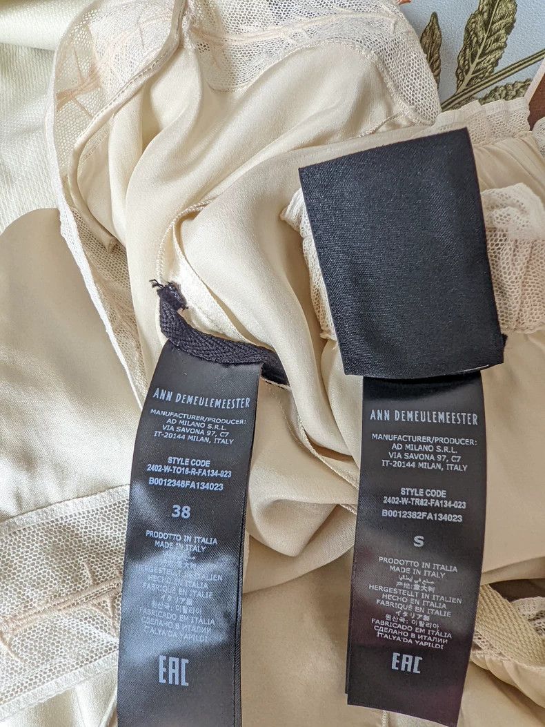 Ann Demeulemeester Ann Demeulemeester Silk Top & Shorts Set-yf Size US M / EU 48-50 / 2 - 7 Thumbnail