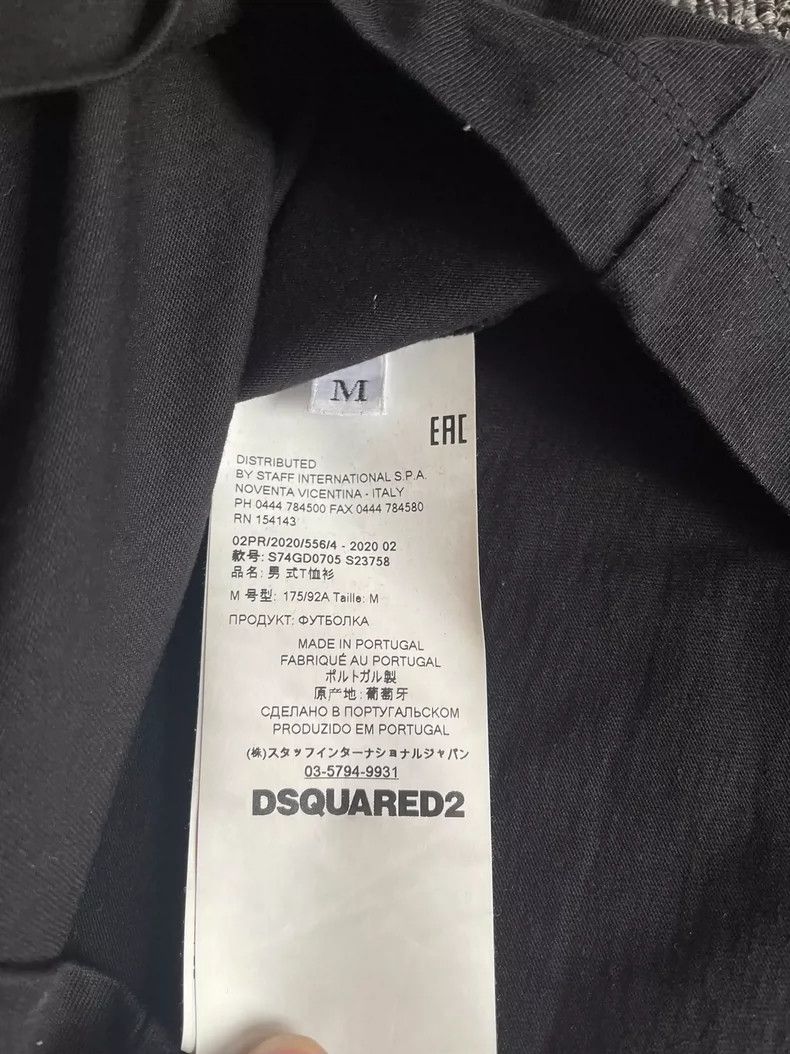 Dsquared2 DSquared2 Classic Black Short Sleeve T-Shirt-yf Size US XL / EU 56 / 4 - 7 Thumbnail