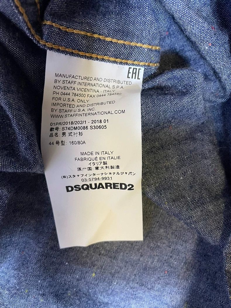 Dsquared2 Dsquared2 Denim Shirt with Heart Patch-yf Size US M / EU 48-50 / 2 - 4 Thumbnail
