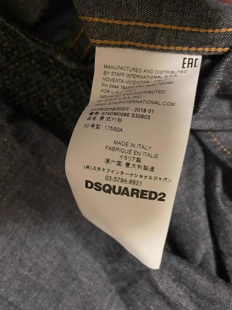 Dsquared2 Dsquared2 Denim Shirt with Heart Patch-yf Size US M / EU 48-50 / 2 - 5 Thumbnail