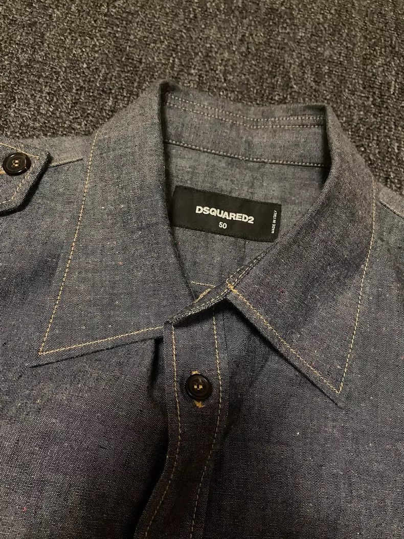 Dsquared2 Dsquared2 Denim Shirt with Heart Patch-yf Size US M / EU 48-50 / 2 - 2 Thumbnail