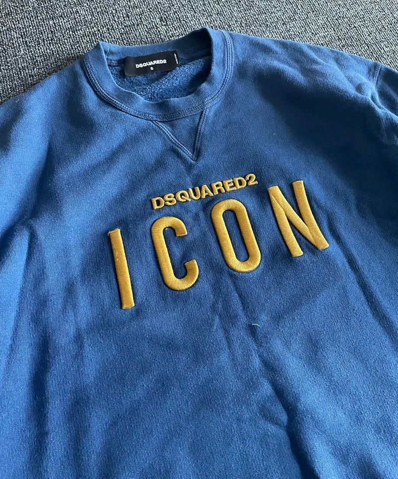 Dsquared2 DSQUARED2 Blue Washed Sweatshirt-yf Size US M / EU 48-50 / 2 - 4 Thumbnail
