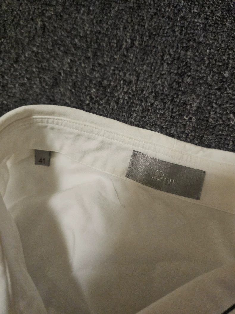 Dior Dior White Long Sleeve Button Up Shirt-yf Size US M / EU 48-50 / 2 - 3 Thumbnail