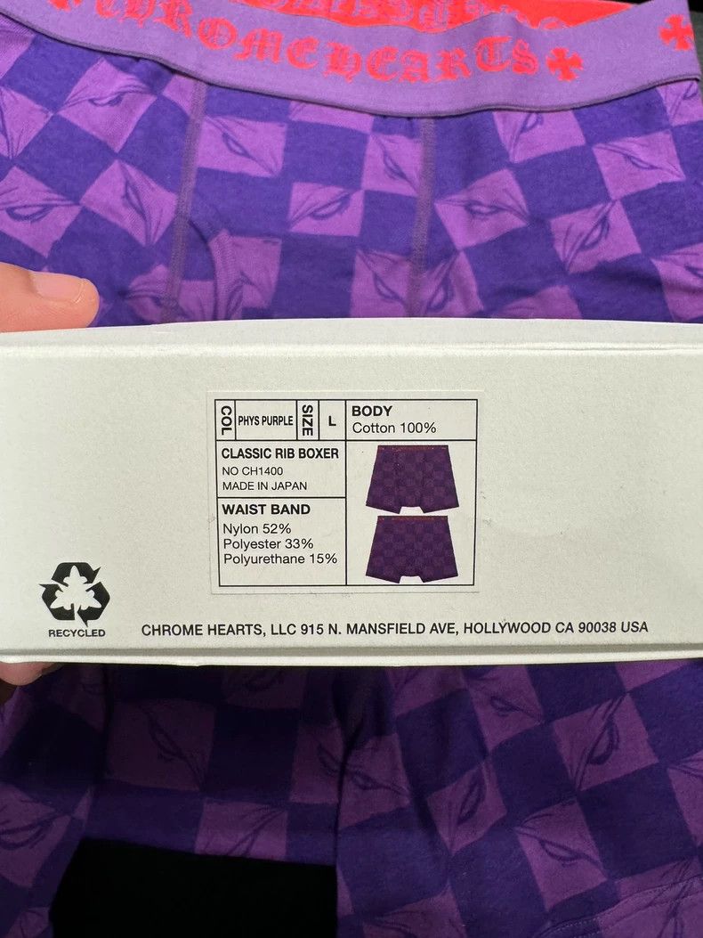 Chrome Hearts Chrome Hearts Matty Boy Purple Boxer Briefs-yf Size US 32 / EU 48 - 3 Thumbnail