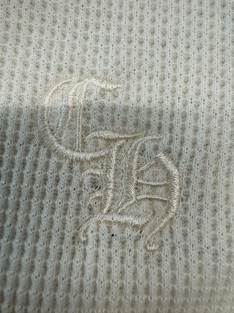 Chrome Hearts Chrome Hearts Cream Embroidered Waffle Long Sleeve-yf Size US M / EU 48-50 / 2 - 2 Thumbnail