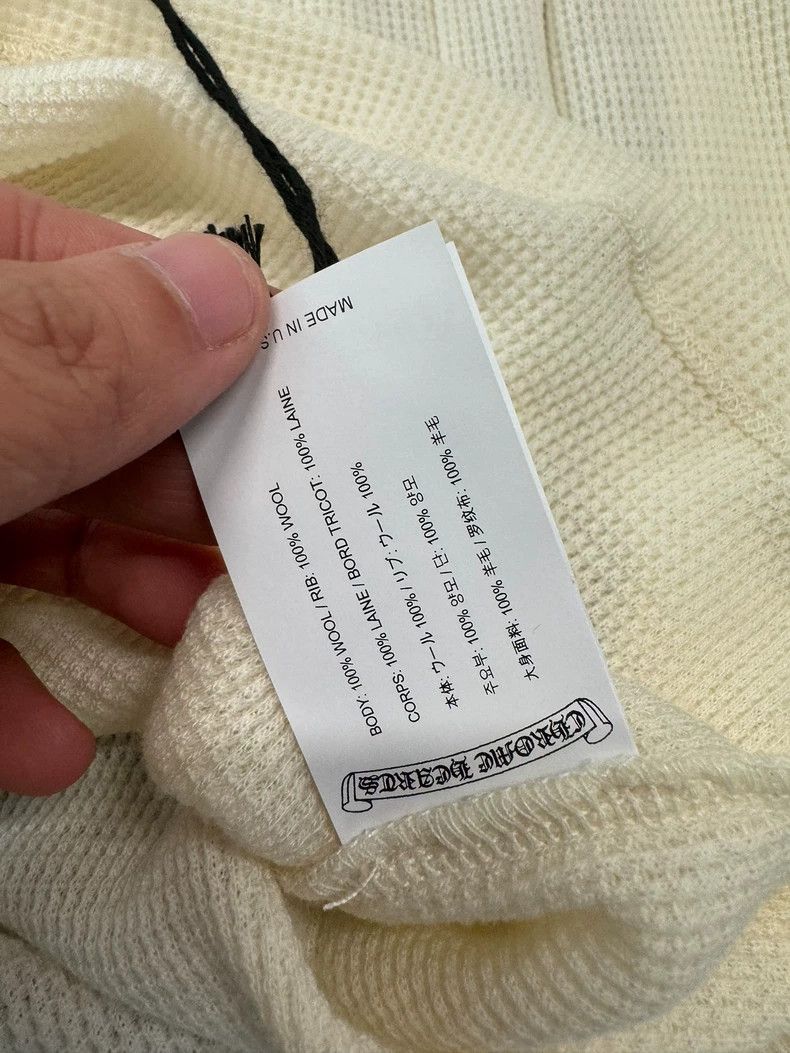Chrome Hearts Chrome Hearts Cream Embroidered Waffle Long Sleeve-yf Size US M / EU 48-50 / 2 - 5 Thumbnail