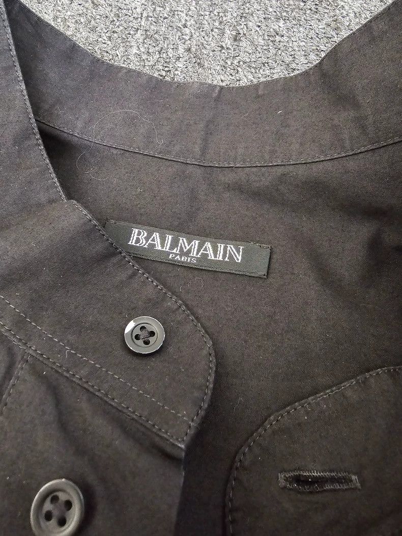 Balmain Balmain Men's Black Button Up Shirt-yf Size US M / EU 48-50 / 2 - 2 Thumbnail