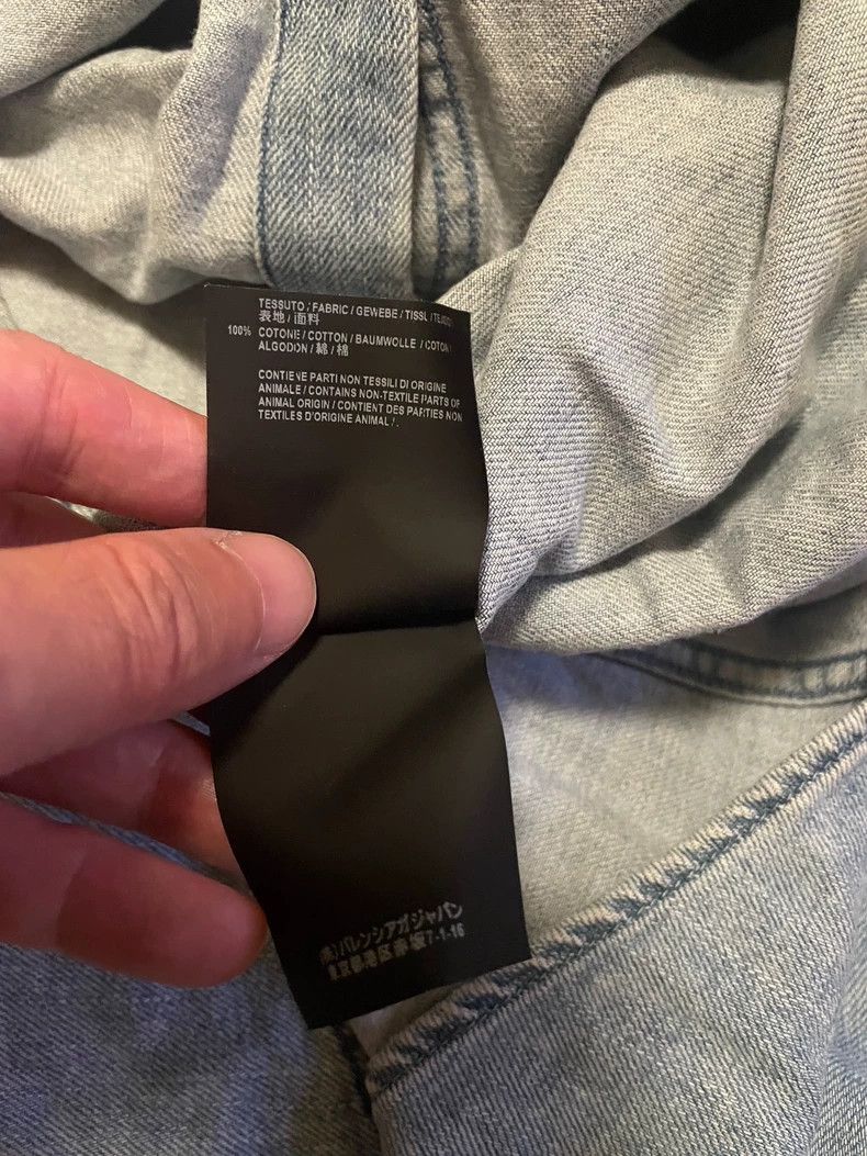 Balenciaga Balenciaga Oversized Denim Patchwork Shirt-yf Size US XL / EU 56 / 4 - 6 Thumbnail