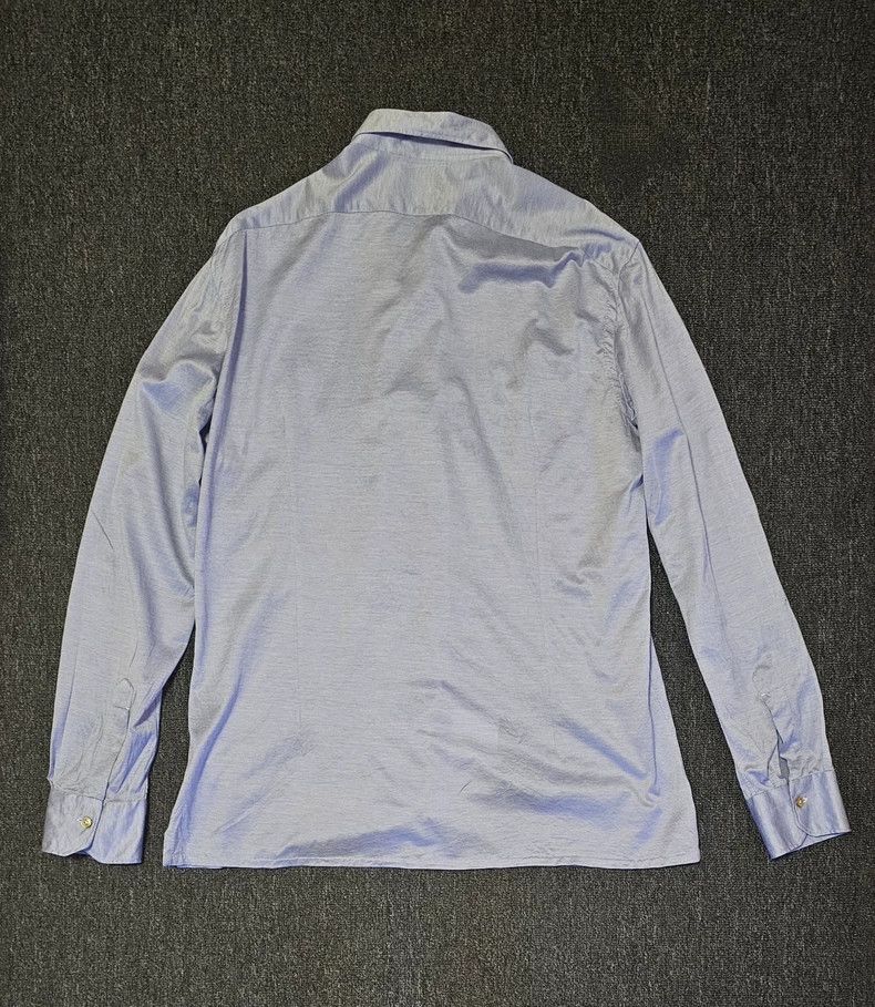 Vintage Kiton Light Blue Long Sleeve Shirt-yf Size US M / EU 48-50 / 2 - 4 Thumbnail