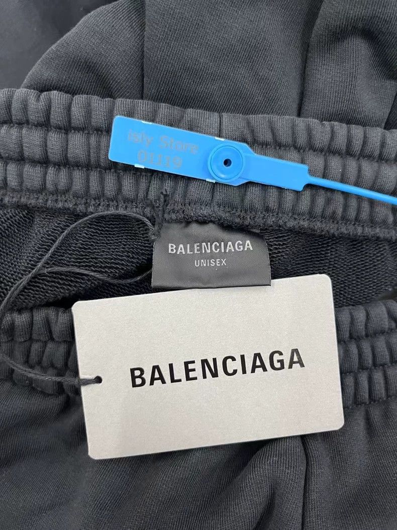 Balenciaga Balenciaga Logo Print Frayed Casual Pants-yf Size US 30 / EU 46 - 4 Thumbnail