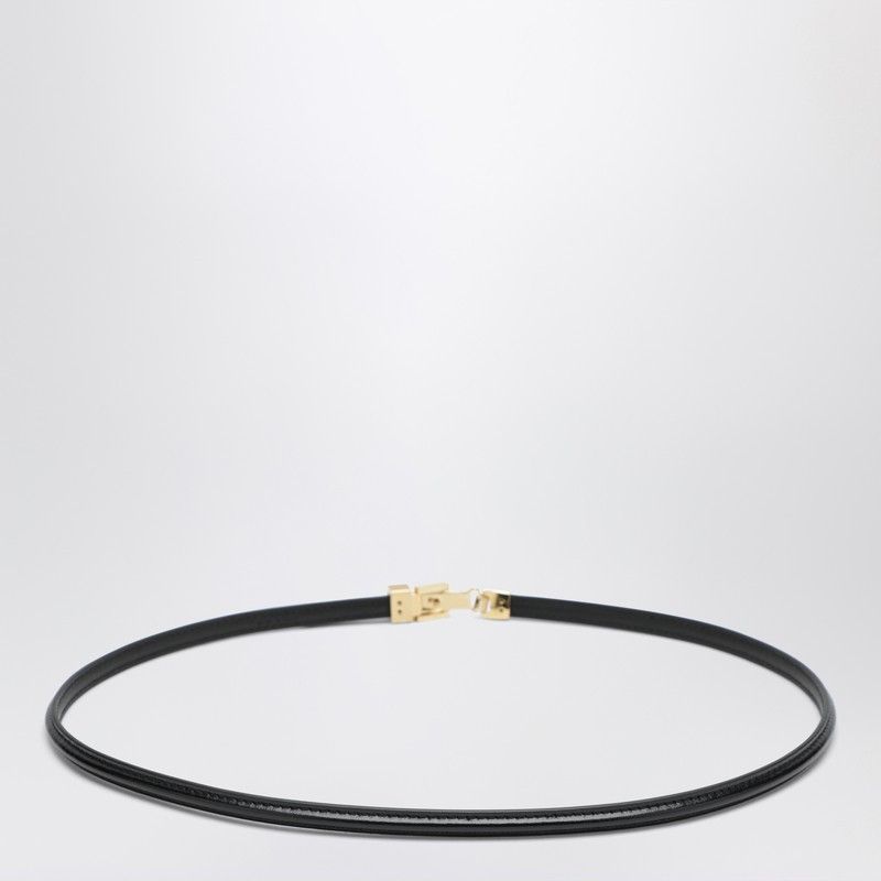 Fendi Fendi Ff Black Leather Belt Size ONE SIZE - 2 Thumbnail