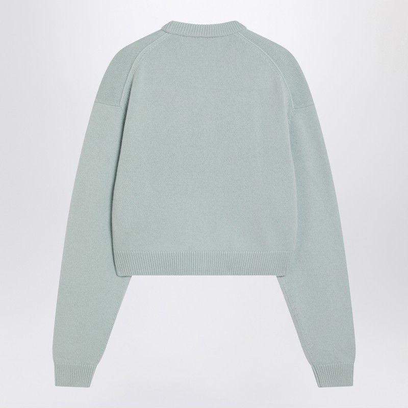 Acne Studios Acne Studios Faded Mint Wool V-Neck Sweater Size M / US 6-8 / IT 42-44 - 2 Thumbnail