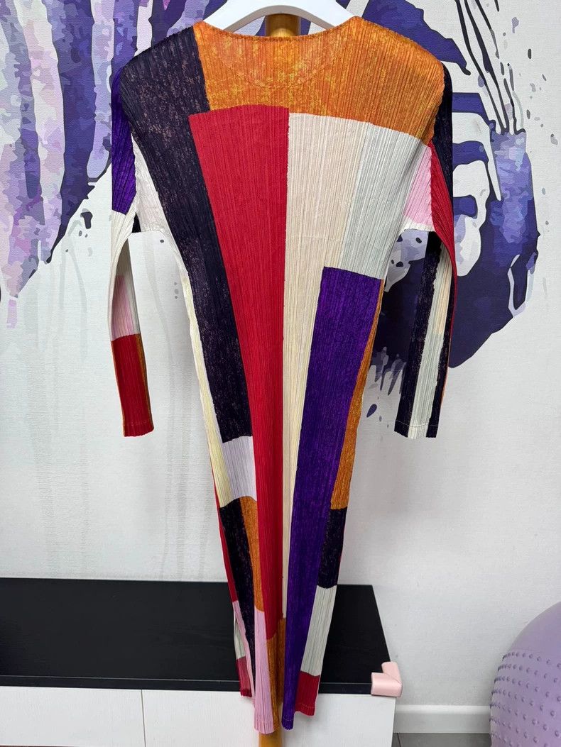 Issey Miyake Issey Miyake PP Color Block Dress - dmc Size US 30 / EU 46 - 2 Thumbnail
